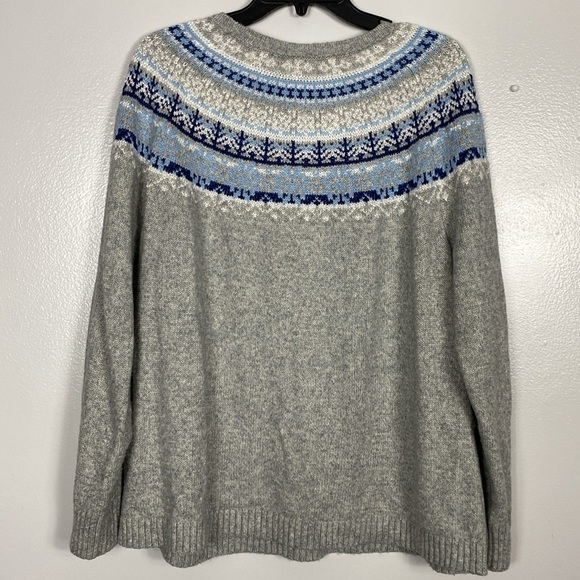 Chicos Cabin Fair Isle Raglan Pullover 16/18 - Picture 3 of 7